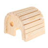 Wooden Hamster House Hideout Hut Exercise Natural Funny Nest Toy