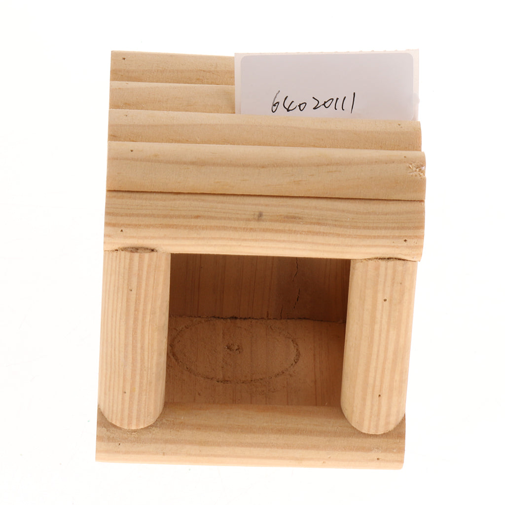 Wooden Small Animals House Toy Hamster Chinchillas Chalet Hideout Cage