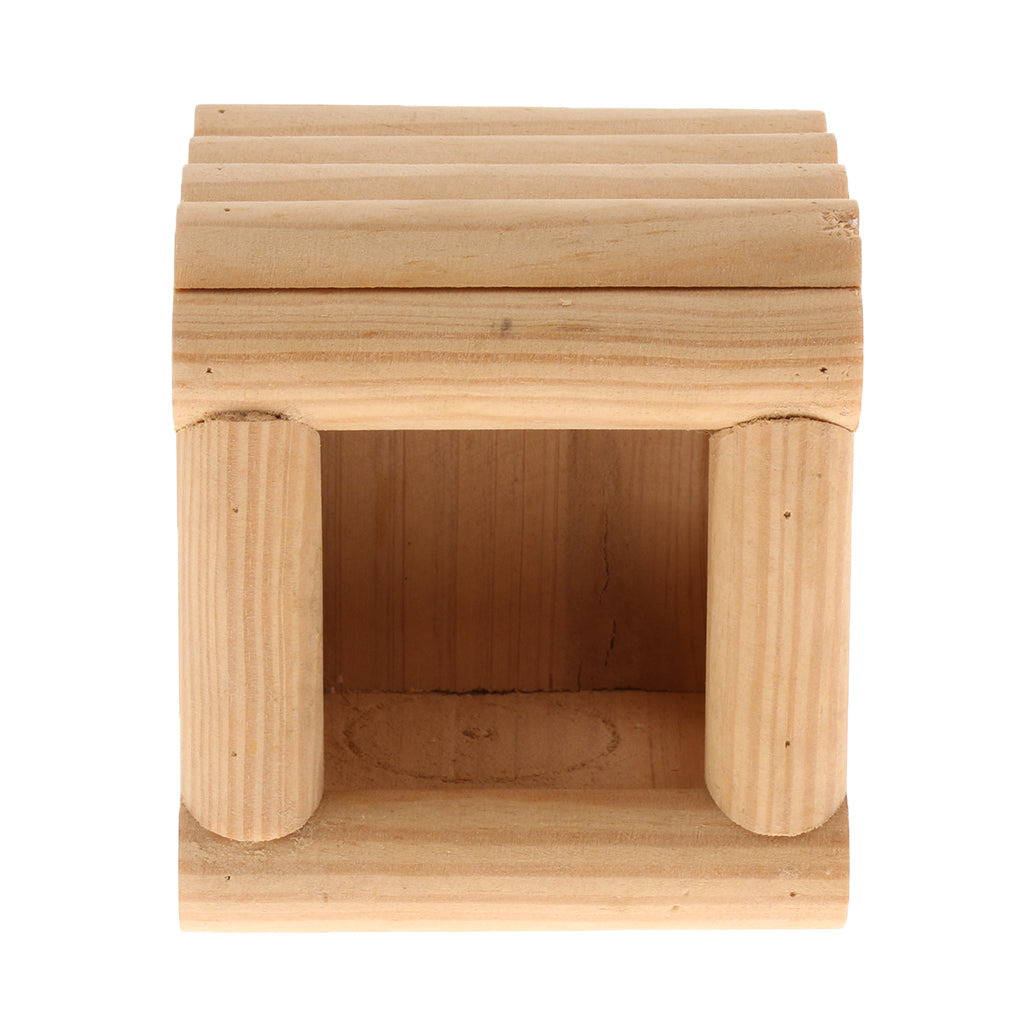 Wooden Small Animals House Toy Hamster Chinchillas Chalet Hideout Cage