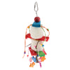 Bird Toy Wooden Loofah Leather Chew Climb Toy for Parrot Cockatiel Cockatoo