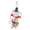 Bird Toy Wooden Loofah Leather Chew Climb Toy for Parrot Cockatiel Cockatoo