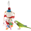 Bird Toy Wooden Loofah Leather Chew Climb Toy for Parrot Cockatiel Cockatoo