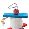 Bird Toy Wooden Loofah Leather Chew Climb Toy for Parrot Cockatiel Cockatoo