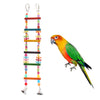 Wooden Colorful Bird Toy Parrot Climb Ladder Bird Swing Bridge with Bell