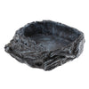 Reptile Feeding Bowl Food Water Bowl Feeder for Reptile Tank Big Bowl Gray