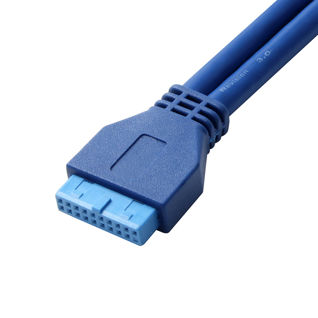 Dual USB 3.0 Type-A Female to Motherboard 20pin Header Cable Adapter