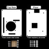 5-Layer Clear Case Enclosure with Cooling Fan for Raspberry Pi