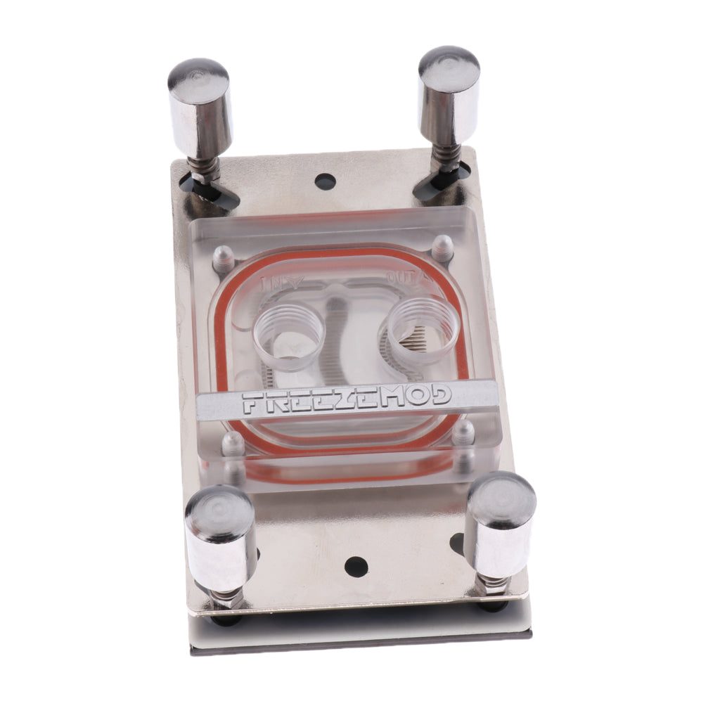 Acrylic-PC CPU Water Cooling Block Waterblock Copper Base Cool Inner Channel