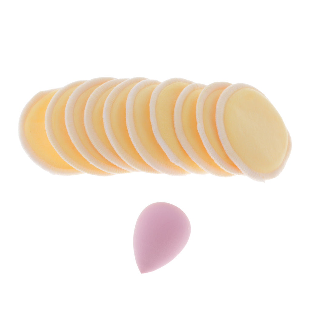 Reusable Makeup Remover Wipes Facial Cleansing Bamboo Cotton Rounds Pads Yellow