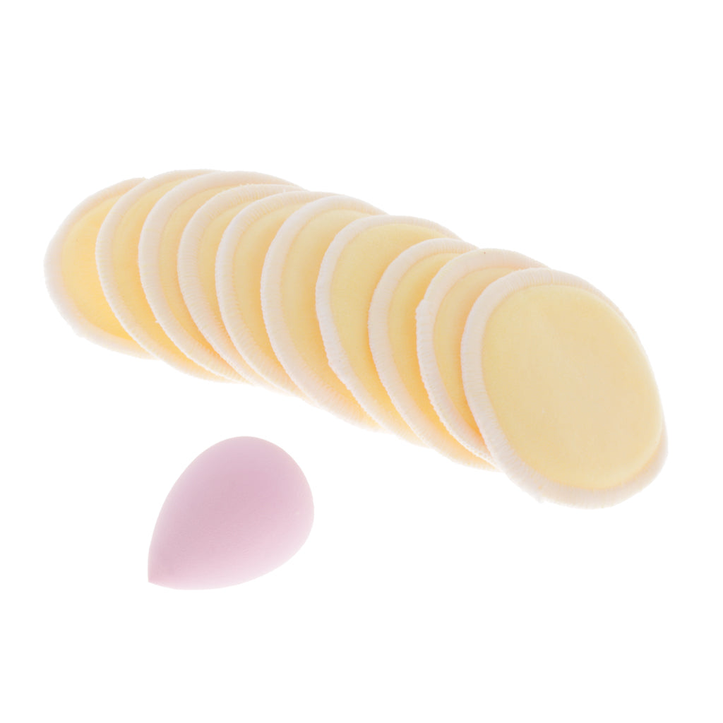 Reusable Makeup Remover Wipes Facial Cleansing Bamboo Cotton Rounds Pads Yellow