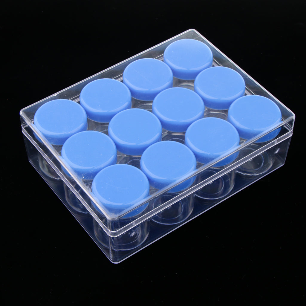 20g 12 Slots Storage Box Case Organizer Carfts Jewelry Container Blue