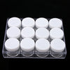 15g 12 Slots Storage Box Case Organizer Carfts Jewelry Container White