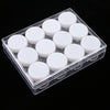 15g 12 Slots Storage Box Case Organizer Carfts Jewelry Container White