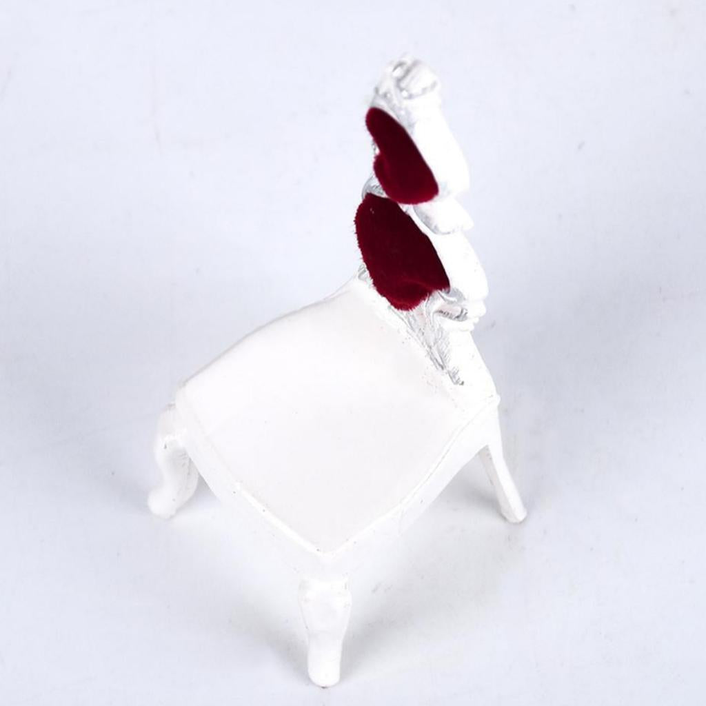 1/25 Scale Chair Dollhouse Furniture Vintage Miniature Chair Model 23 x 70mm