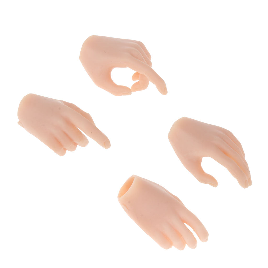 1/6 Scale Hand Models for 12in Female Action Figures Body Accessories yellow