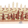 3 in 1 Folding Wood Chess Set Handcrafted Board with 1 Pack Extra Pieces