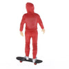 1:64 Figures Diorama Skater Boy with Skateboard Miniature Model  Red