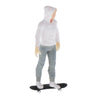1:64 Figures Diorama Skater Boy with Skateboard Miniature Model  White