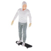 1:64 Figures Diorama Skater Boy with Skateboard Miniature Model  White