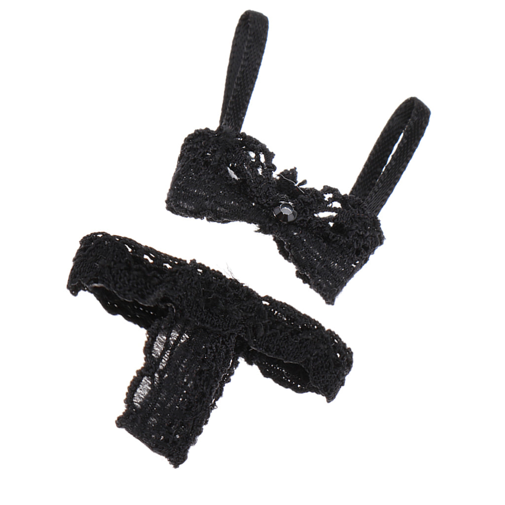 1/12 Scale Female Soldier Accessory Action Figure Clothe Underwear Set Black