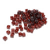 Load image into Gallery viewer, 100pcs 6-sided Game Dice 15mm Dice for Board Games and Teaching Math Brown