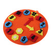 Kindergarten Felt Mathematical Diy Handwork Math Education Toy Orange Clock