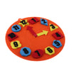 Kindergarten Felt Mathematical Diy Handwork Math Education Toy Orange Clock