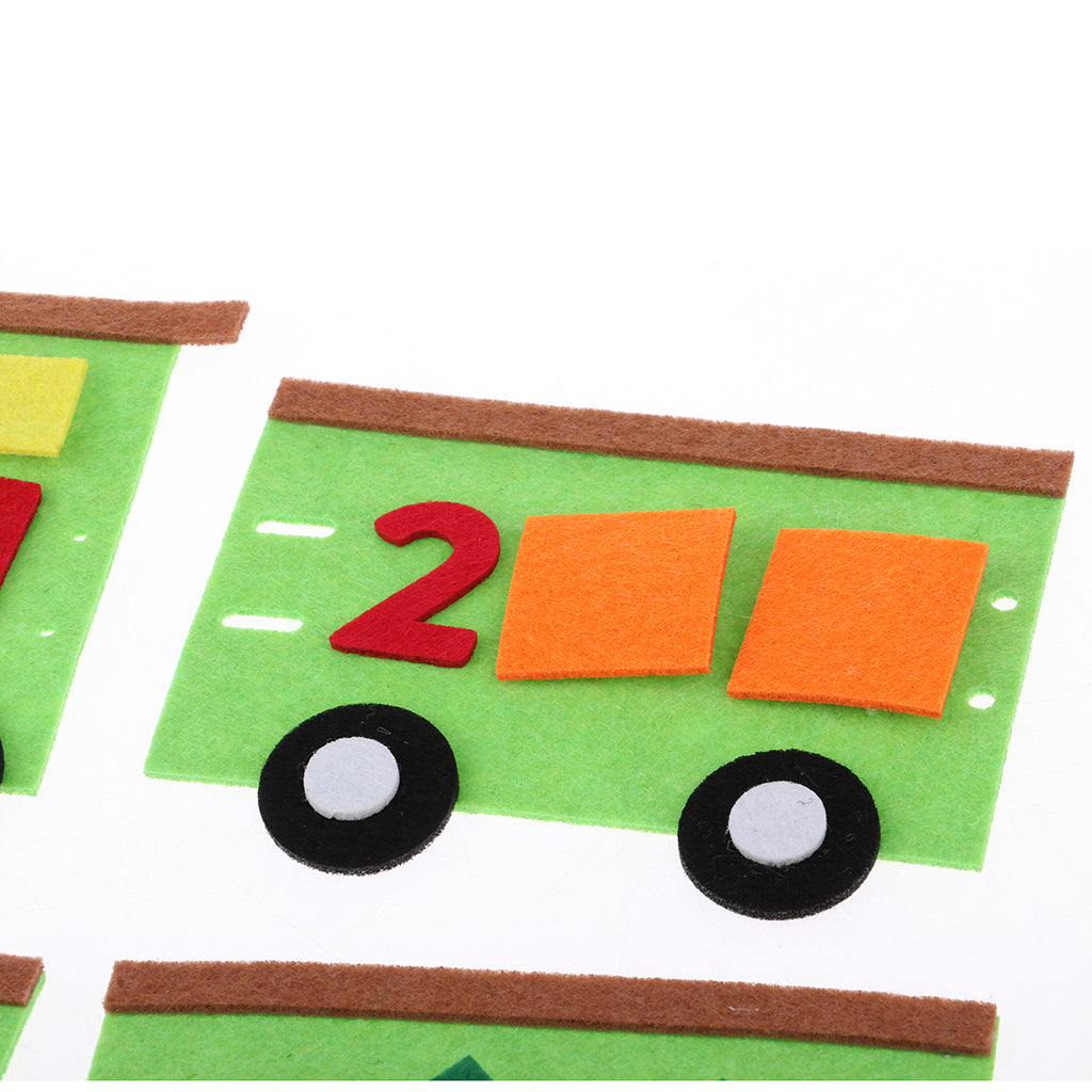 Kindergarten Felt Mathematical Diy Handwork Math Education Toy Train