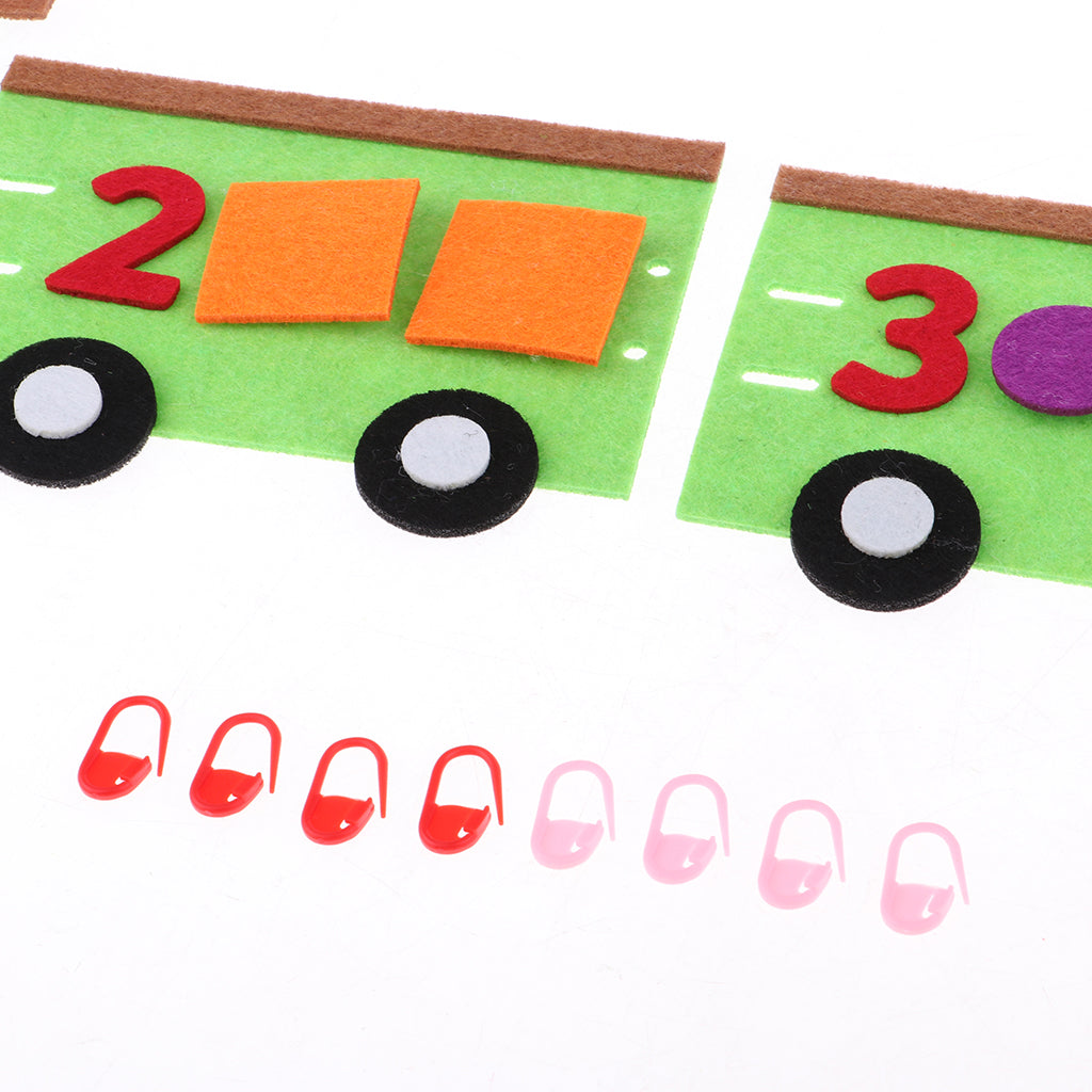 Kindergarten Felt Mathematical Diy Handwork Math Education Toy Train