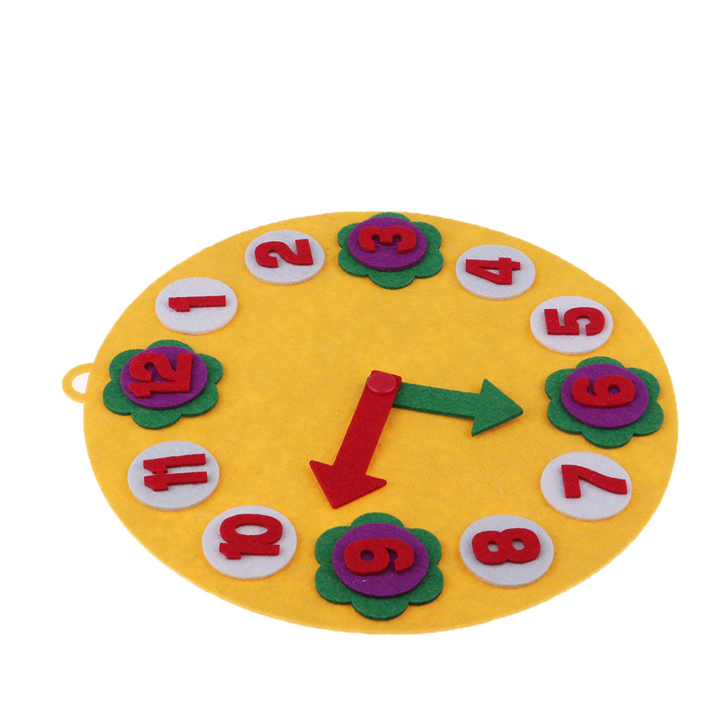 Kindergarten Felt Mathematical Diy Handwork Math Education Toy Digital Clock