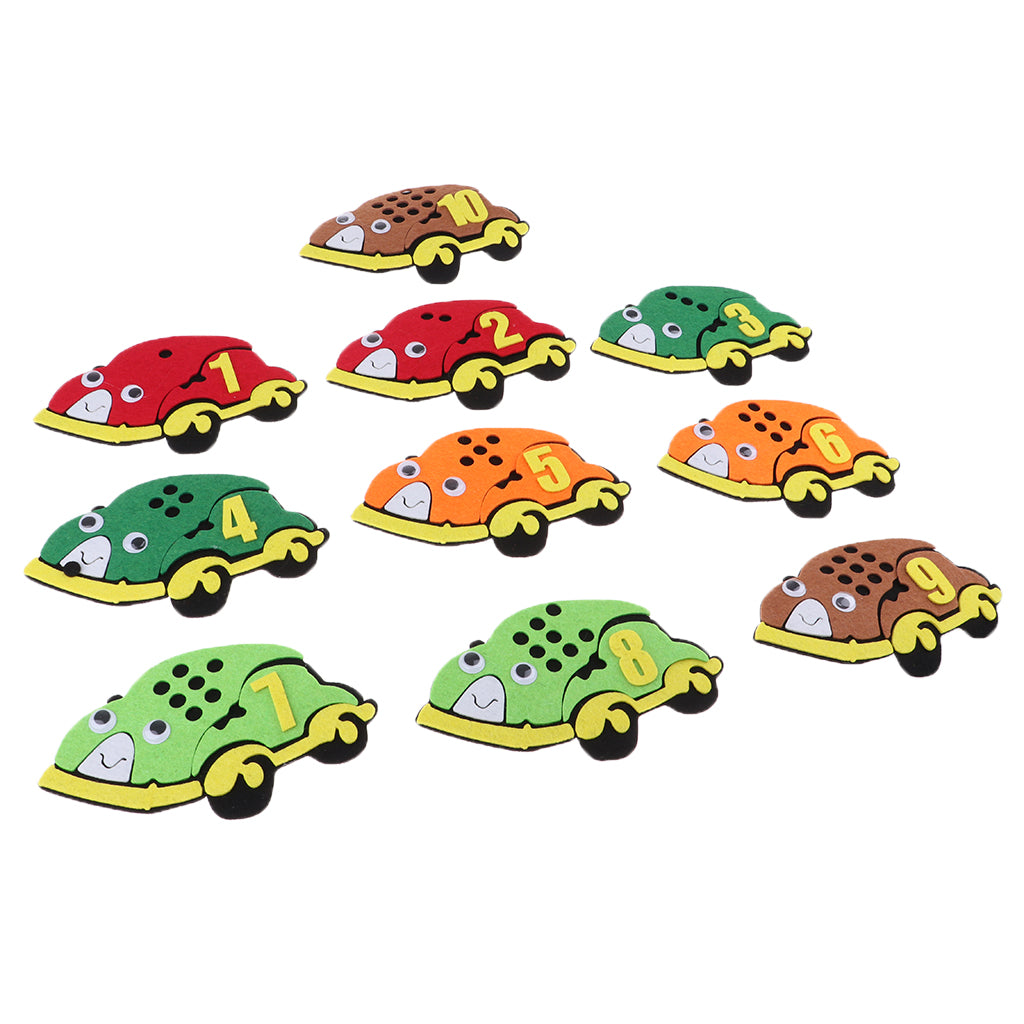 Kindergarten Felt Mathematical Diy Handwork Math Education Toy Car