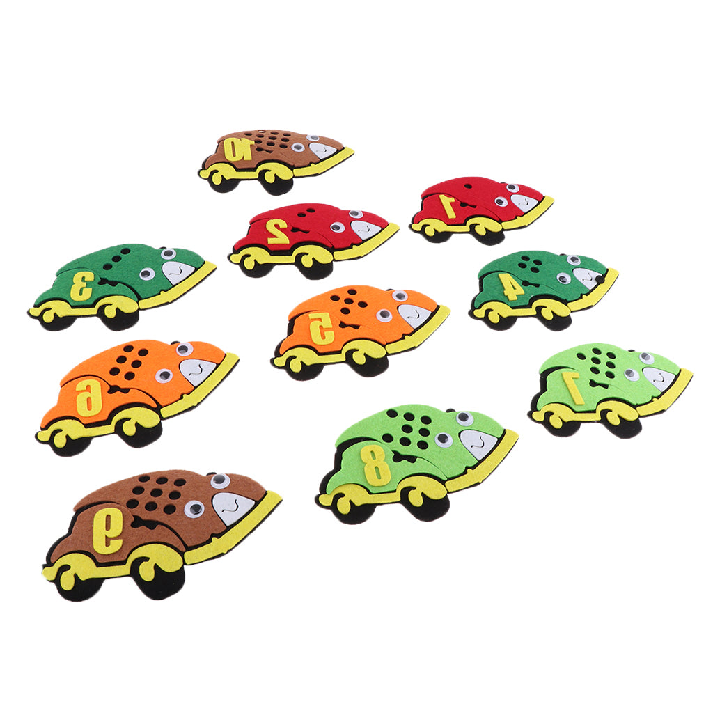 Kindergarten Felt Mathematical Diy Handwork Math Education Toy Car