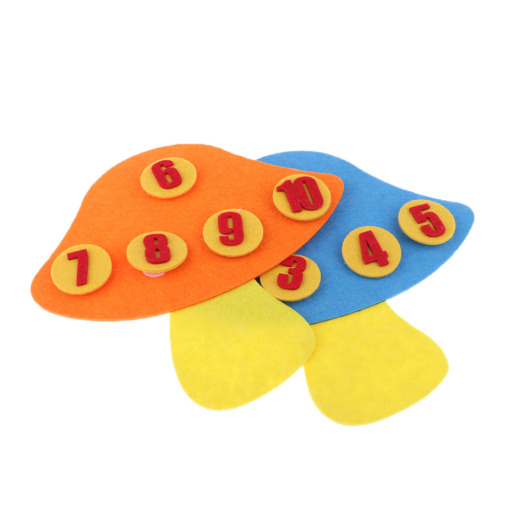 Kindergarten Felt Mathematical Diy Handwork Math Education Toy Mushroom