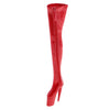 1/6 Women Over The Knee High Heel Boots Shoes for 12'' Action Figures Red