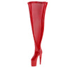 1/6 Women Over The Knee High Heel Boots Shoes for 12'' Action Figures Red