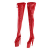 1/6 Women Over The Knee High Heel Boots Shoes for 12'' Action Figures Red