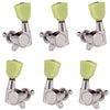 6 Pieces Closed Electric Guitar Tuning Pegs Tuners Machine Heads Silver