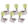 6 Pieces Closed Electric Guitar Tuning Pegs Tuners Machine Heads Silver