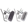 1 Set Saddle Tremolo Bridge System for 6 String Electric Guitar Silver