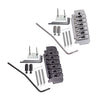 1 Set Saddle Tremolo Bridge System for 6 String Electric Guitar Silver