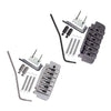 1 Set Saddle Tremolo Bridge System for 6 String Electric Guitar Silver