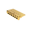 6 String Guitar Roller Saddle Bridge Tailpiece for Electric Guitar Gold