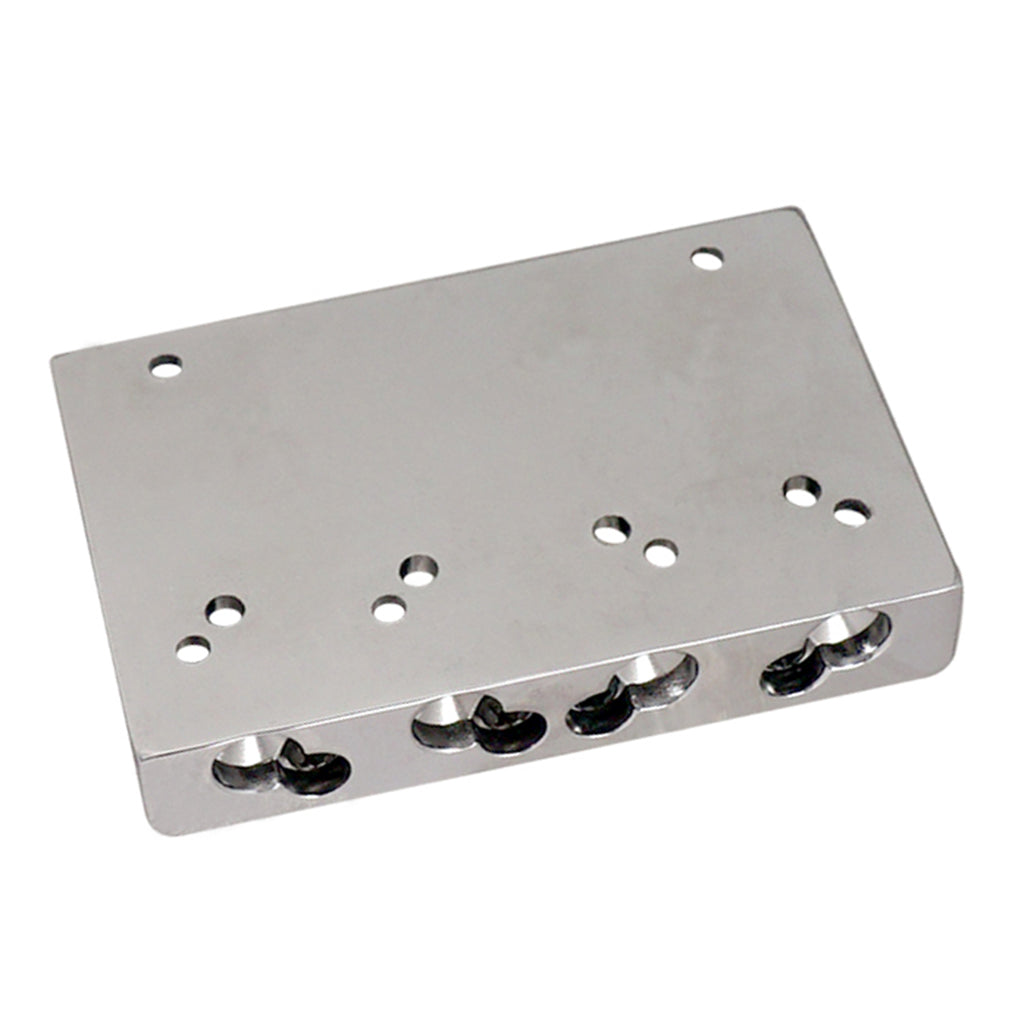 Silver Guitar Saddle Bridge for 4 String Electric Bass Parts