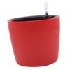 7''Self Watering Planter with Water Level Gauge Decorative Flower Pot Red