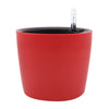 7''Self Watering Planter with Water Level Gauge Decorative Flower Pot Red