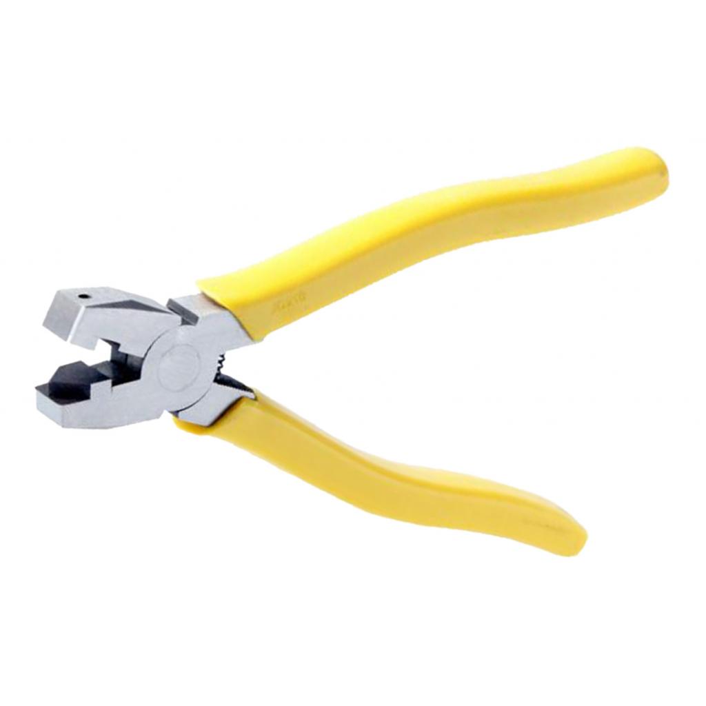 8'' V-shaped Crimping Pliers 90 Degree Folding Edge Pliers Woodworking DIY