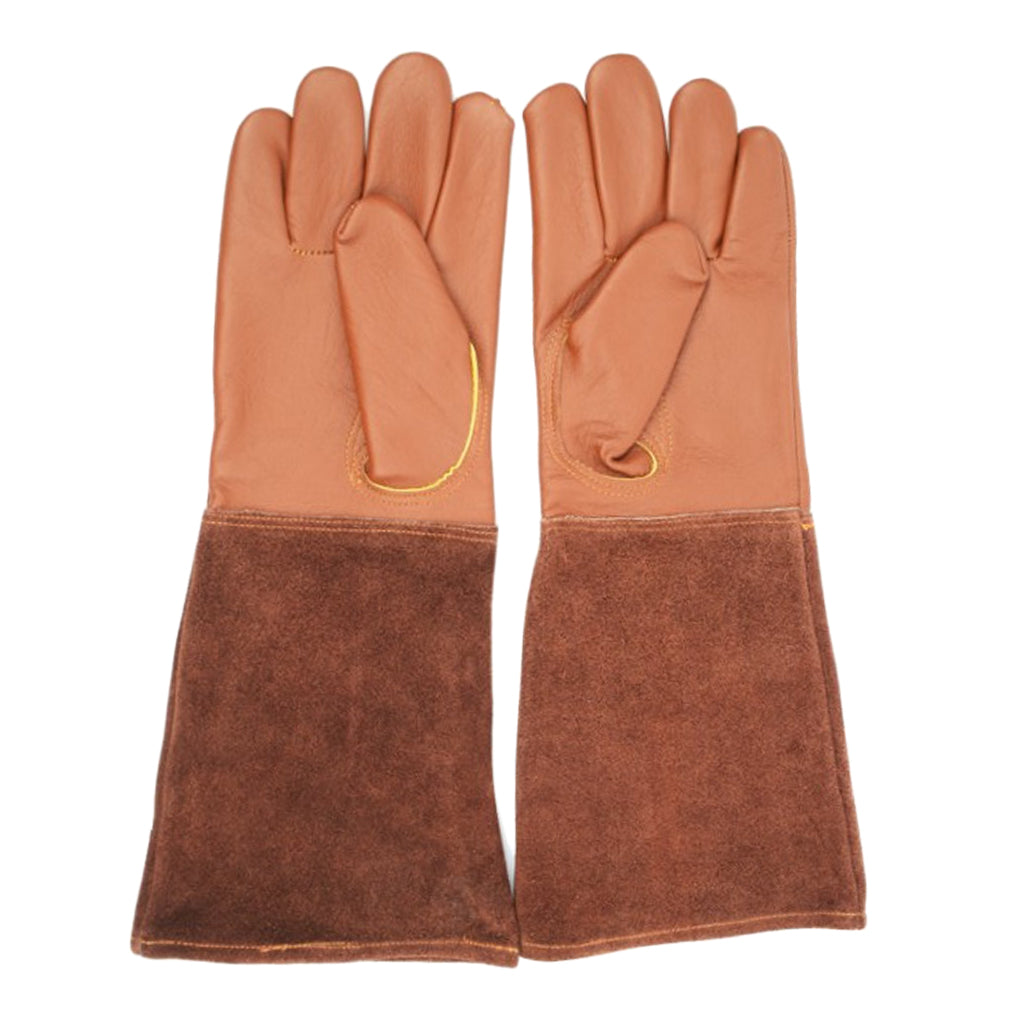 Leather Protective Gloves Gardening Gloves for Thorny Bushes Rose Pruning S