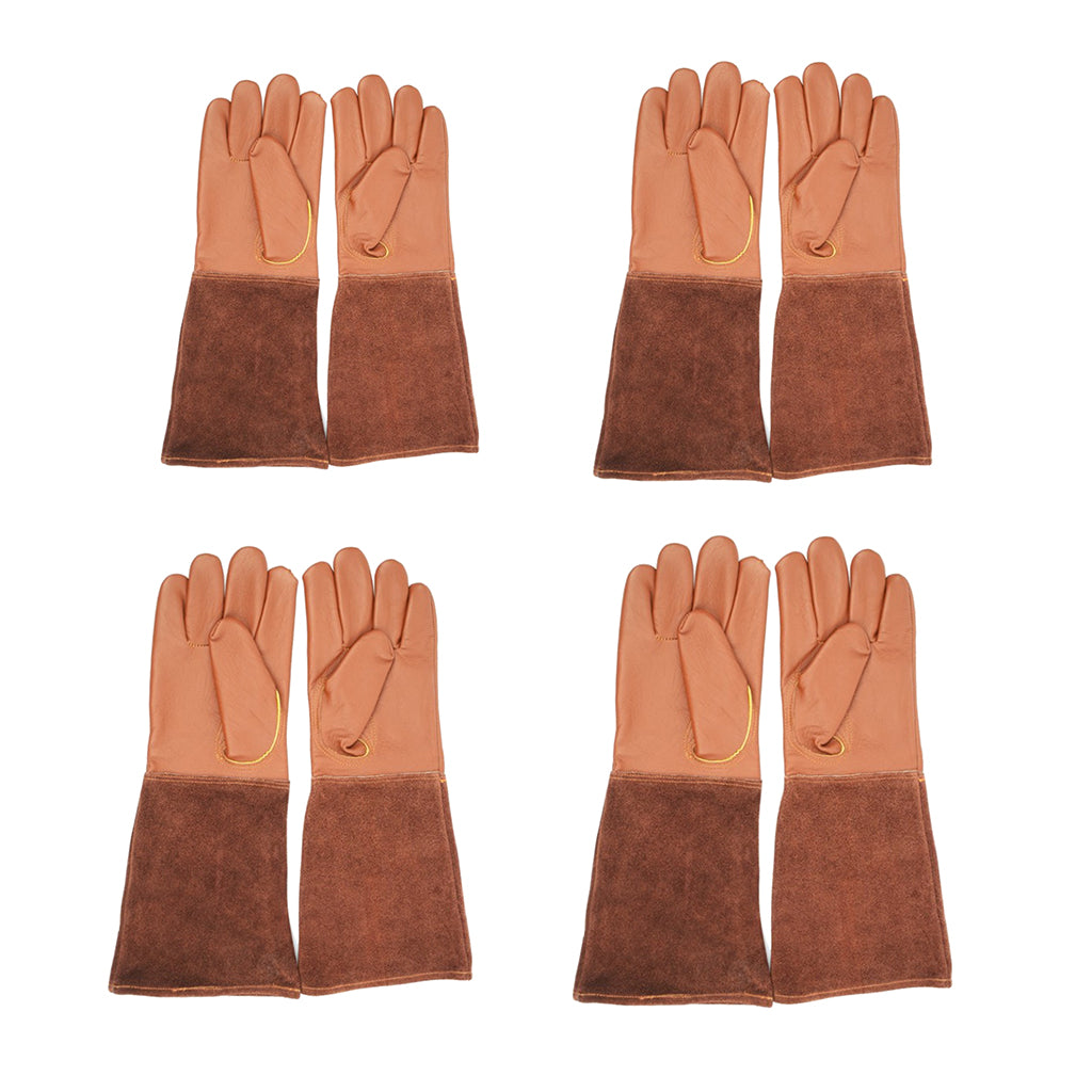 Leather Protective Gloves Gardening Gloves for Thorny Bushes Rose Pruning S