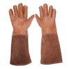 Leather Protective Gloves Gardening Gloves for Thorny Bushes Rose Pruning S