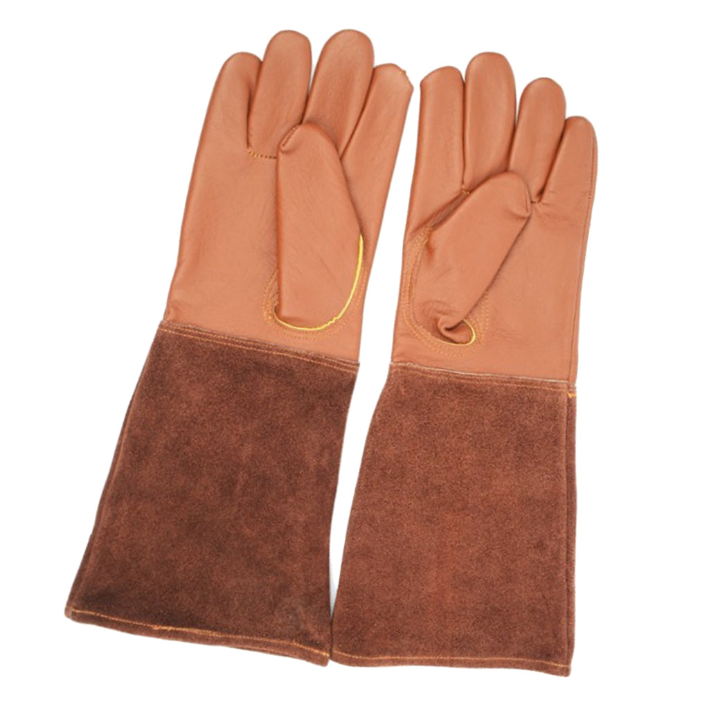 Leather Protective Gloves Gardening Gloves for Thorny Bushes Rose Pruning S